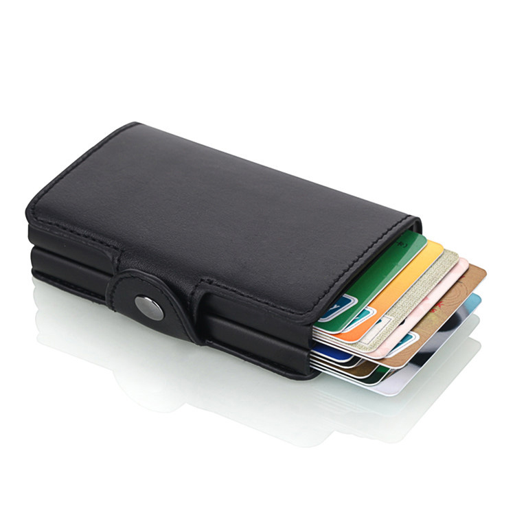 I-Automatic Pop Up Anti-Theft Double Aluminium Card Wallet