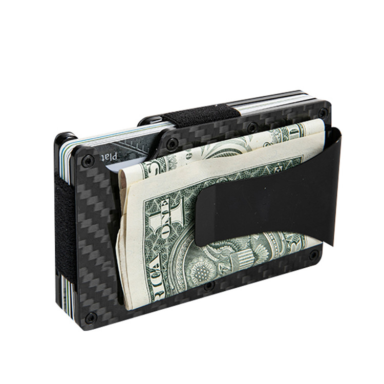 I-Carbon Fiber Removable Money Clip Wallet