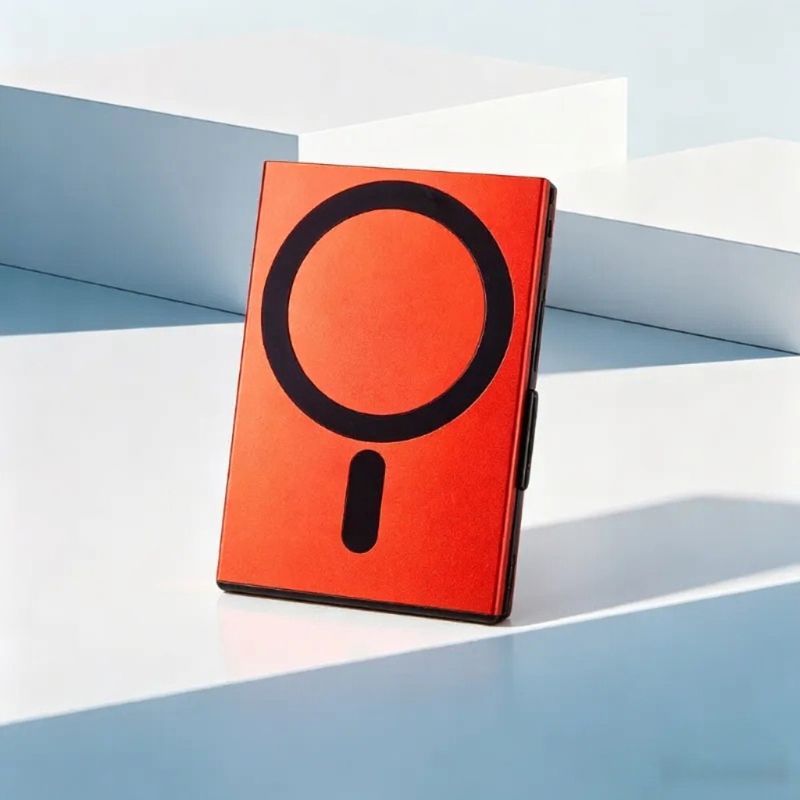 I-Ultra-Thin Aluminium Magnetic Auto Pop-Up Card Umnikazi wekhadi
